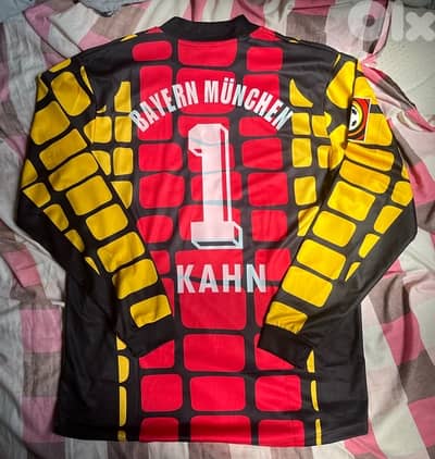 Bayern Munich oliver kahn goalkeeper long sleeve historic adidas kit