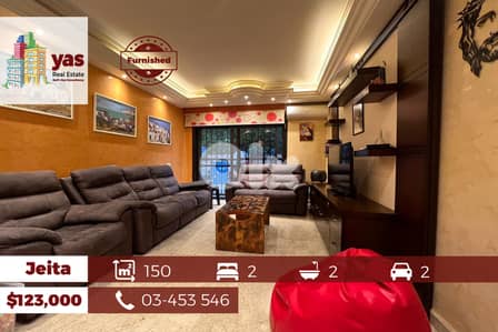 Jeita 150m2 | 40m2 Terrace | Well Maintained | Furnished | View |EL/TO