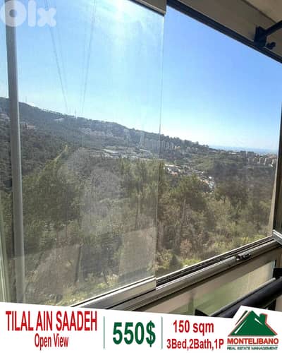 150 sqm Apartment For Rent in Tilal Ain Saadeh تلال عين سعادة