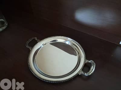 “Vintage Silver Plated Mirror Tray – Decorative / Coffee Tray”