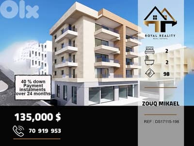 under construction apartment for sale in zouk mikael keserouan