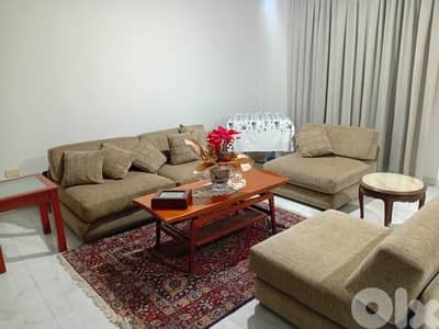 Stylish Living Room 4 Sofas 3 wooden tables