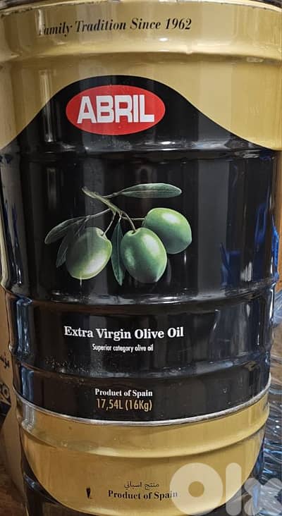 تنكة زيت زيتون اسباني 17.54 ليتر باب أول، يوجد ٢ olive oil