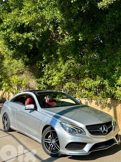 Mercedes-Benz E 250 coupe 2014 silver/red ( 70/062004 )