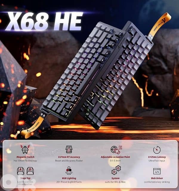 Attack shark x68 he Moonlight night 1