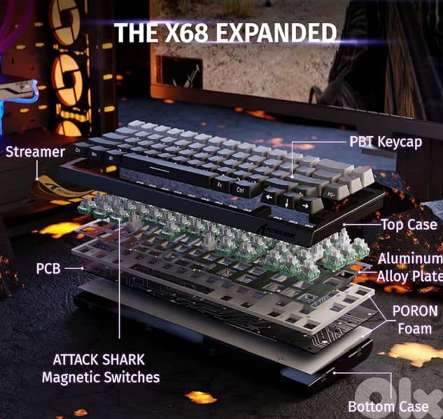 Attack shark x68 he Moonlight night 7