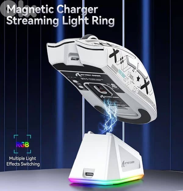 Attack shark X11 white + arm sleeve 3