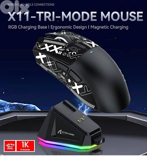 Attack shark X11 black 1