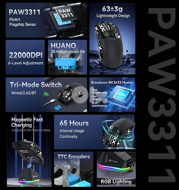 Attack shark X11 black 2