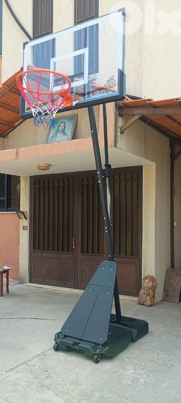 270$ movable basketball hoop for different ages ((Backboard 120x90cm))