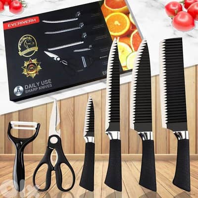 6-in1 Knife Set Premium Quality Stainless Steel Kitchen Knife Set