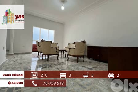 Zouk Mikael 210m2 | Well Maintained | Calm Area | Catch | EH