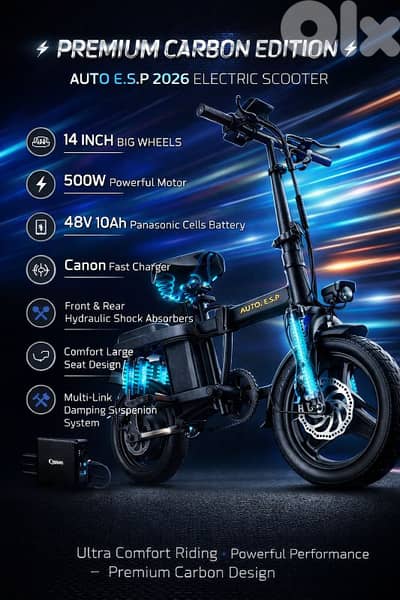 electric bike orginal 14in foldable 500w 10ah ,top speed 48km