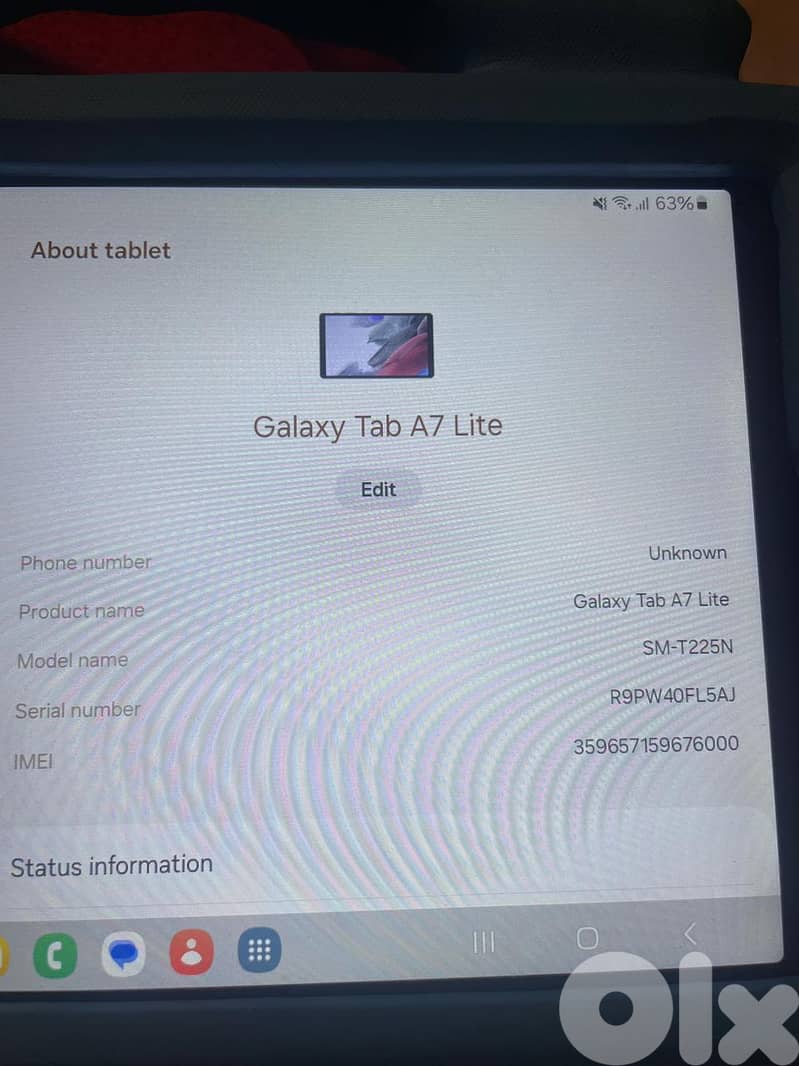 Samsung galaxy tab A7 Lite 1
