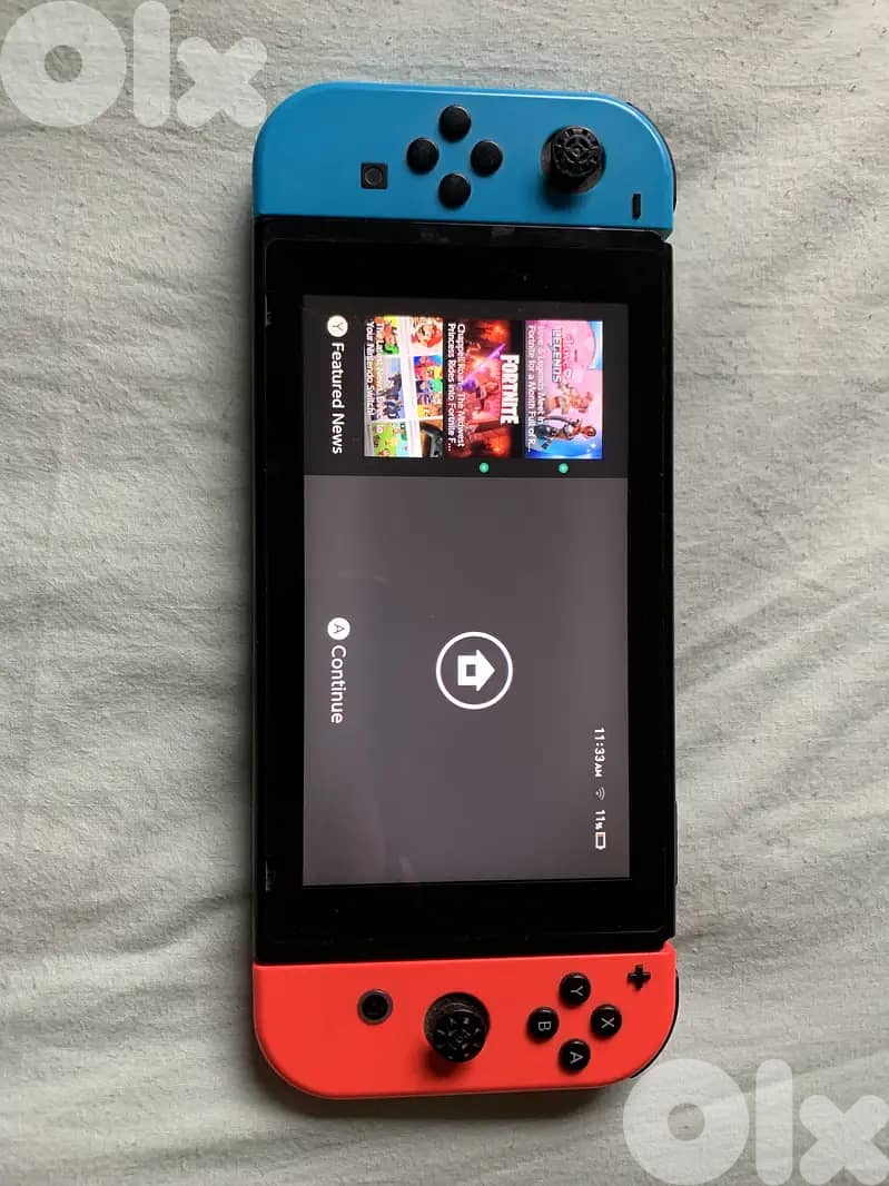 Broken Nintendo switch 1 +game 1