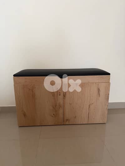 Storage seat cabinet bench