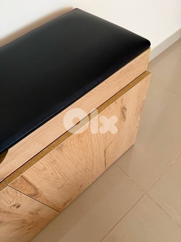 Storage seat cabinet bench 3