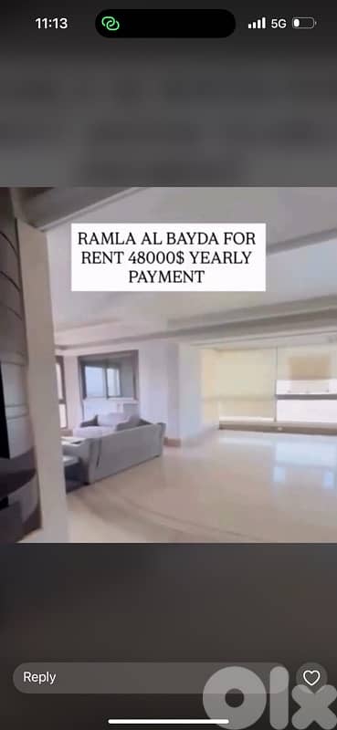 apartment for rent Ain Saadeh