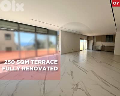 250 SQM Terrace , Fully renovated , Rabweh /ربوة REF#OY133698