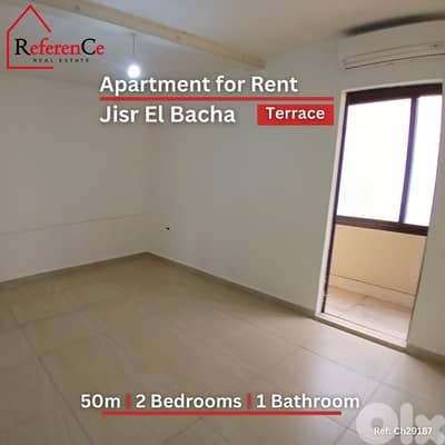 Apartment with terrace in Jisr El Bacha شقة + تراس في جسر الباشا