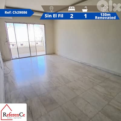 Renovated apartment in Sin El Fil شقة للايجار في سن الفيل