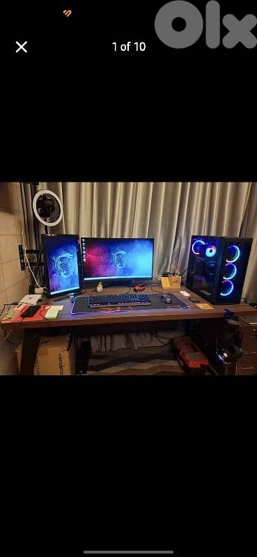 Full Gaming Setup (Desk and PC)