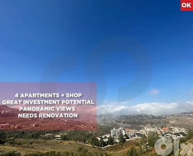 panoramic view and great investment in bhamdoun/بحمدون REF#OK127537