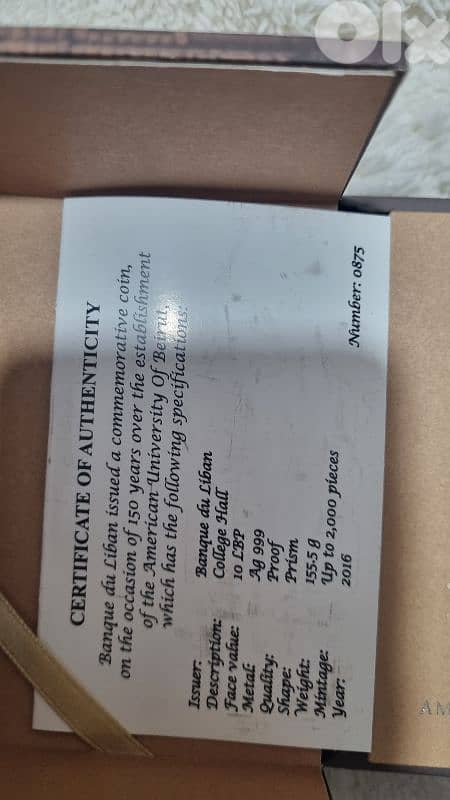 : Rare AUB 150th Anniversary Silver Prism . 999 Silver)Limited Edition 4