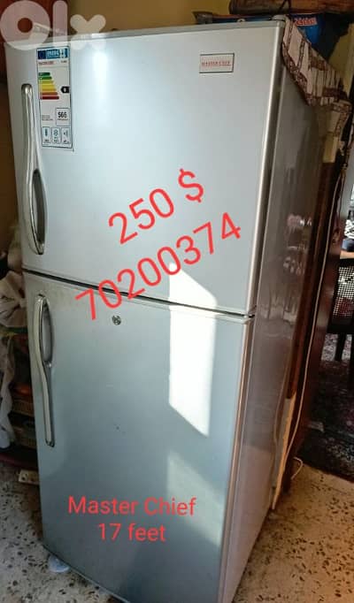 براد Master Chef 17 قدم بحالة جيدة للبيع