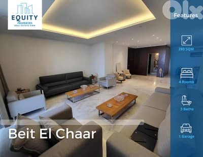 280 SQM Apartment For Sale In Beit El Chaar شقة للبيع #KC21531