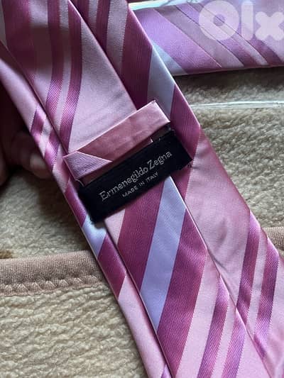 Ermenegildo zegna special pink tie