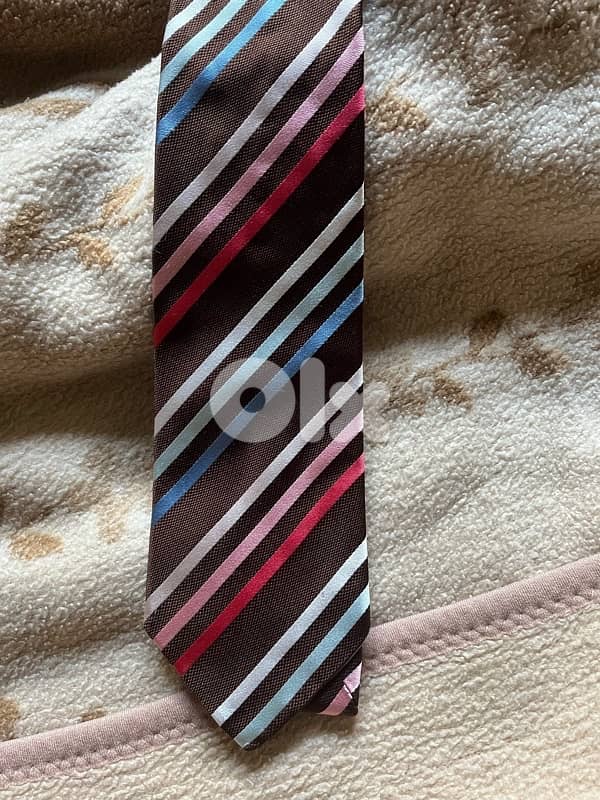 Lamberti made in Italy tie special brown cravate 1