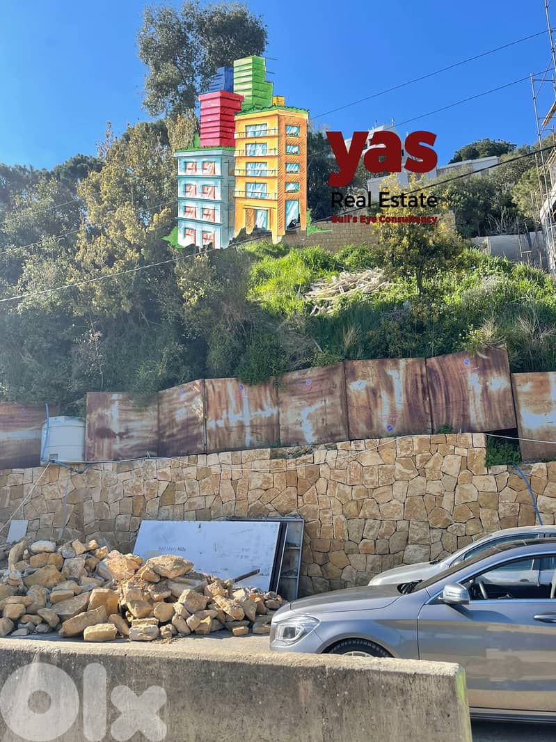 Beit Mery 1306m2 | Land | Coeff 40/120 | Prime Location | TCH 1
