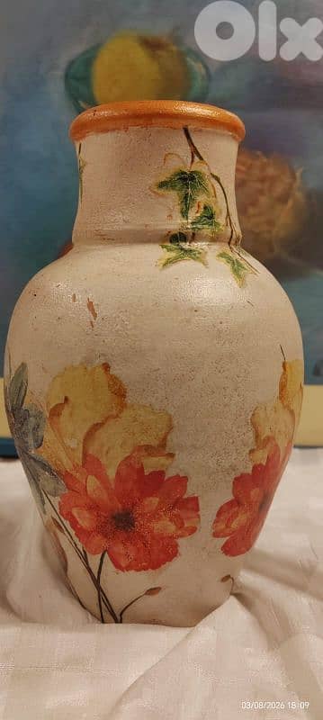 فخارة اوروبية مطلية