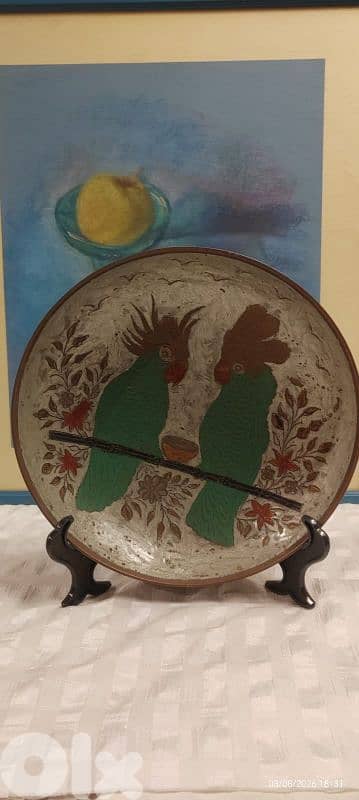 جاط نحاس اوروبي للعرض او للضيافة انتيك