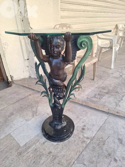 كونسول برونز رائع جدا فرنسي انتيك مميز شغل فني ناعم