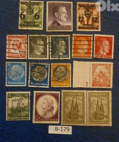 Germany Reich set of 16 stamps Lot# B-179