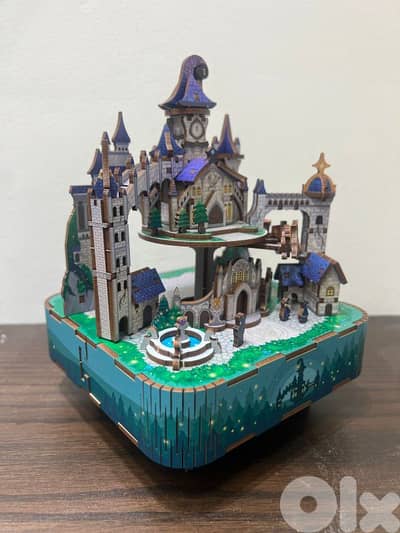 Assembled Harry Potter Castle 3D Puzzle Music Box – Ready Display