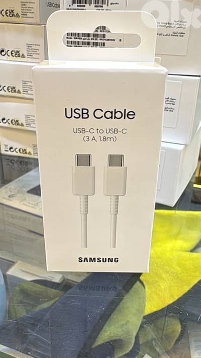 Samsung usb-c to usb-c cable (3a,1.8m) white