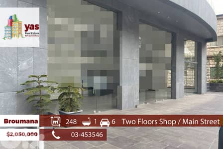 Brouamana 248m2 | 162m2 Mezzanine | Main Street | Two Floors | TCH