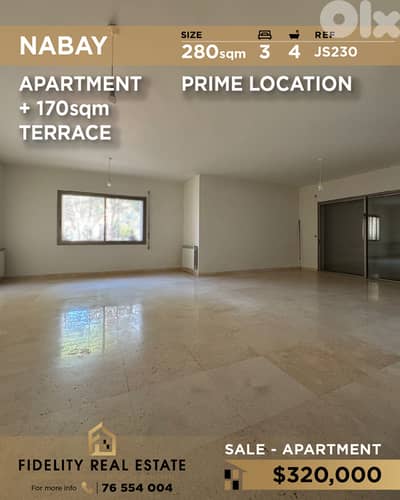 Apartment for sale in Nabay  JS230 شقة  للبيع في ناباي