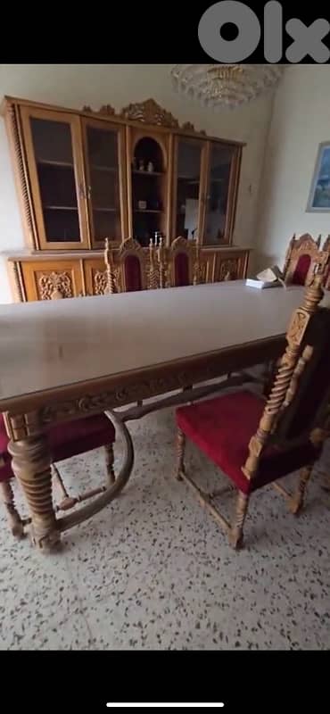 Full Antique Solid Wood Dining Room 1