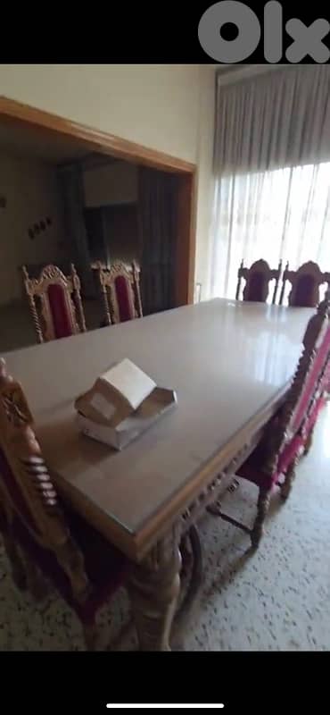 Full Antique Solid Wood Dining Room 7