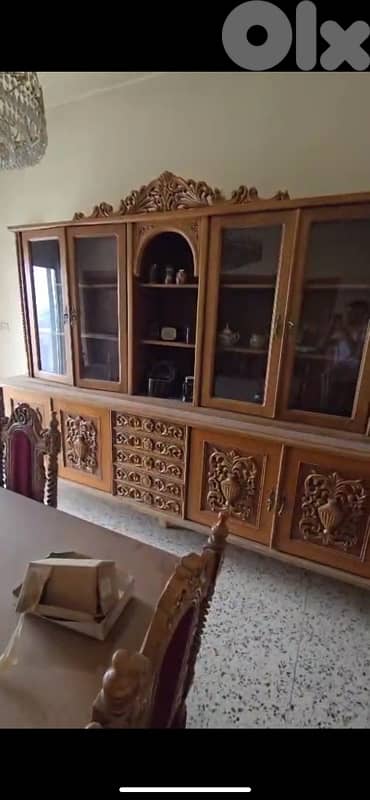 Full Antique Solid Wood Dining Room 10