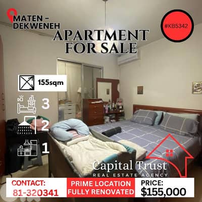 Apartment For Sale In Dekweneh Slave St. شقة للبيع في الدكوانة