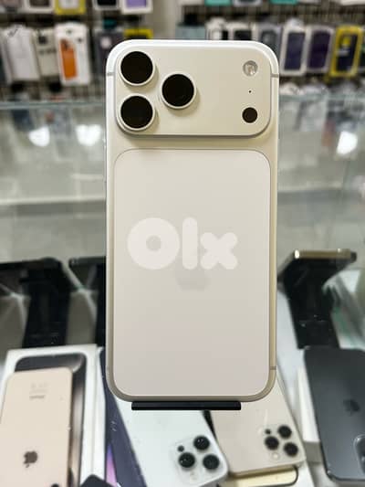 iphone 17 pro max 256gb esim silver battery 100% ktir ndif