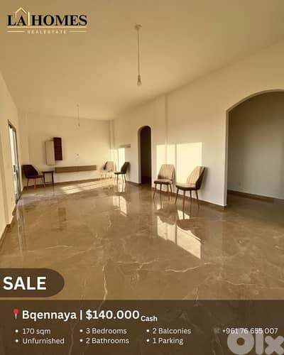 apartment for sale in bqennaya شقة للبيع في بقنايا
