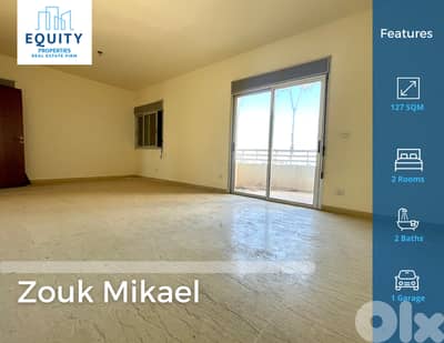 127 SQM Apartment For Sale In Zouk Mikael شقة للبيع #RK22426
