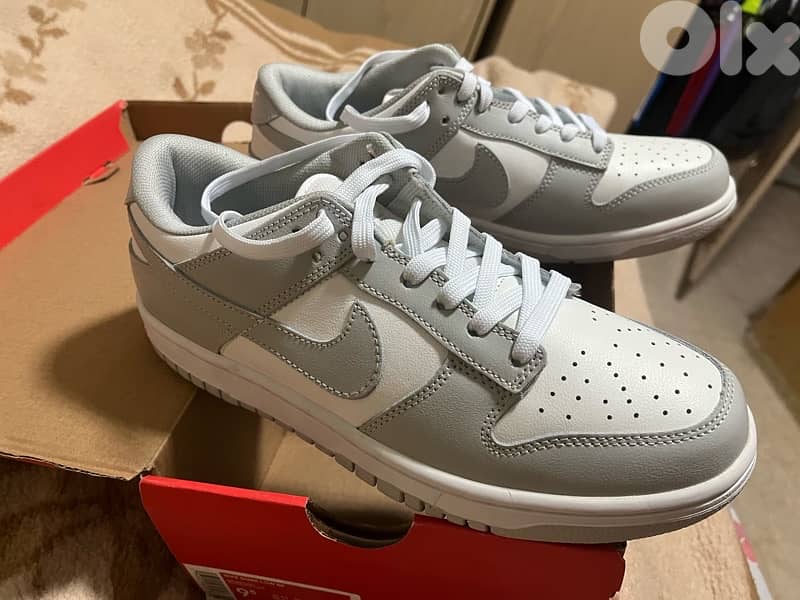 nike dunk low white gray 2