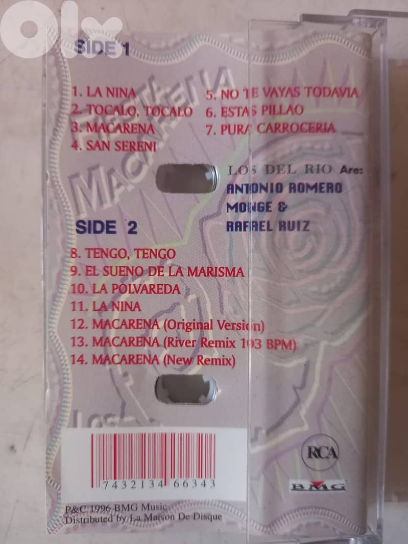 Los Del Rio ‎– Fiesta Macarena cassette 1